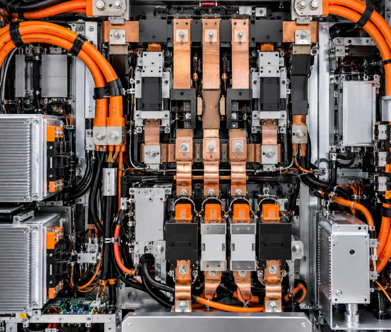 High Voltage Power Cabinet Interior