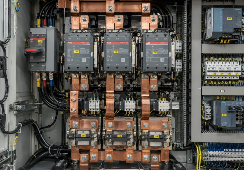Industrial Control Cabinet Interior